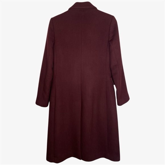 Club Monaco Jemma Burgundy Coat - Picture 3 of 4